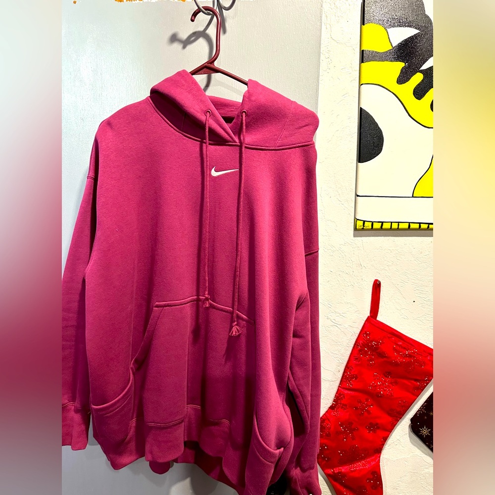 new without tags nike purple/ red hoodie